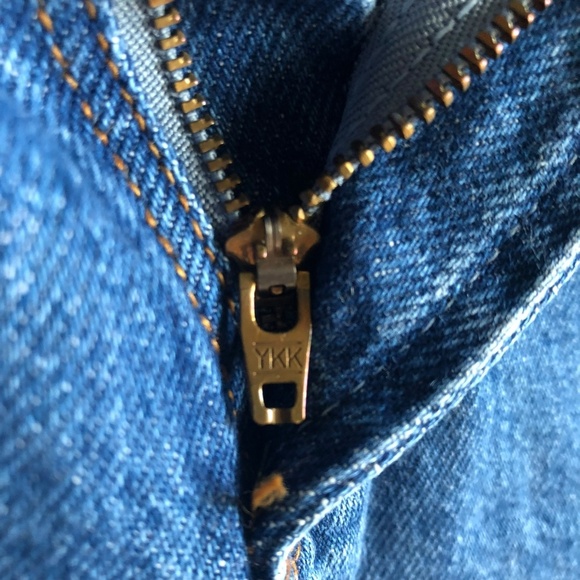 Vintage Abercrombie & Fitch Blue Straight Jeans High-Rise Size 10 Taper Mom - Picture 13 of 16